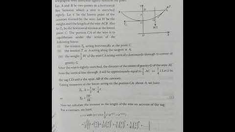 Sag of tightly stretched wires