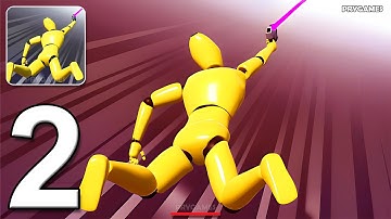 Grapple Hook Hero : Zip Action - Gameplay Walkthrough Part 2 - Grapple Hook Action Hero (Android)