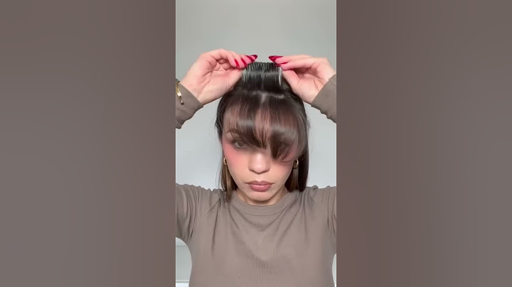 How I style my bangs #hairstyling