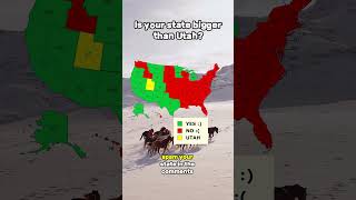 Is your state bigger than Utah?🤔| #shorts #maps #geography #mapping