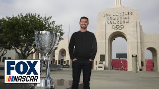 Kyle Larson on his tour of the LA Coliseum, 2021 season
