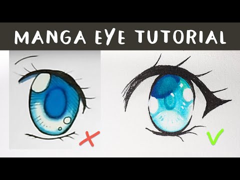 TUTORIAL: How to draw Manga eyes - Step by Step - YouTube