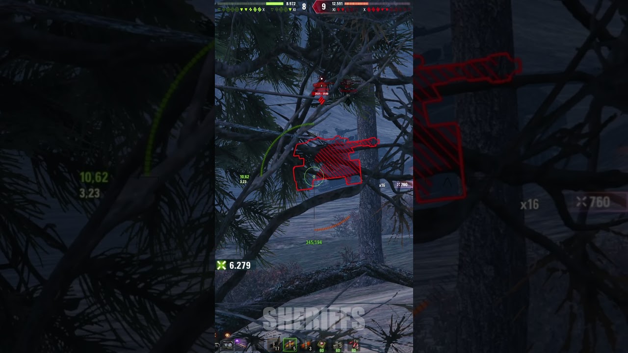 Hirschkäfer 13к урона из-за камня  