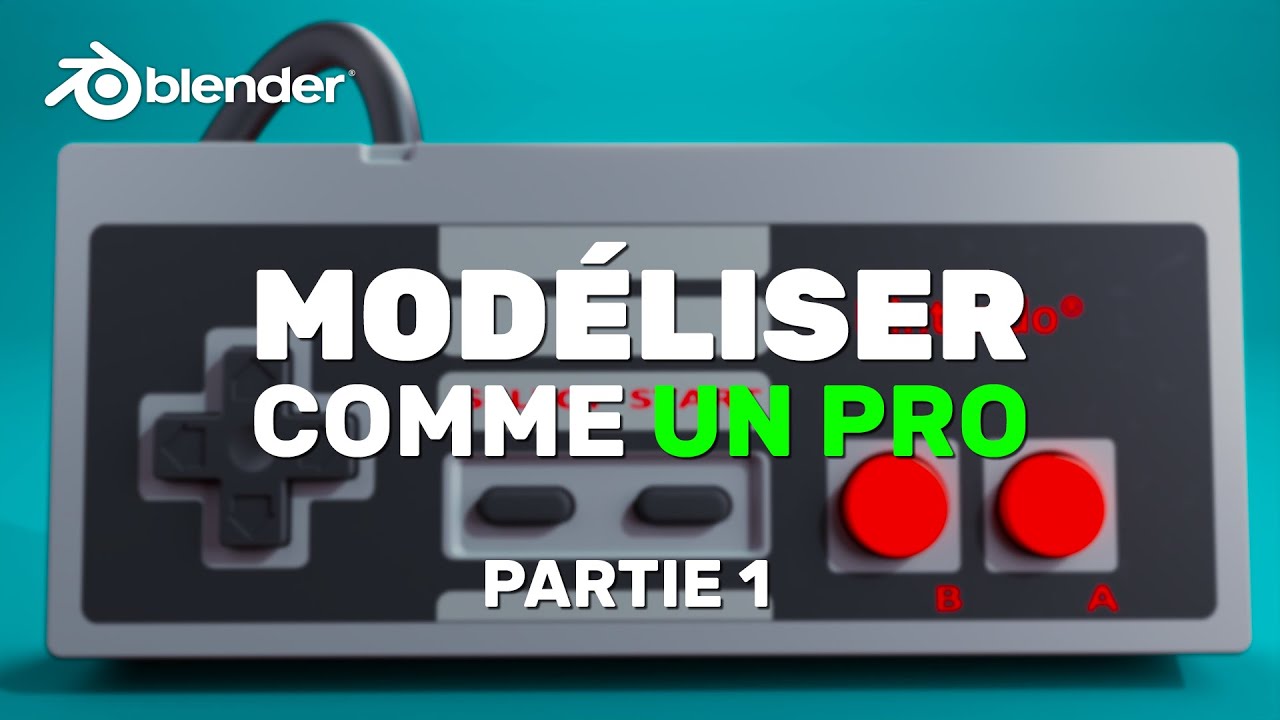 Tuto Blender: Modéliser une manette NES comme un pro - Partie 1, les Bases Mesh
