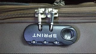 4 Dial Digit Combination  Lock Suitcase Luggage Code Password Lock PadlockWTUS 