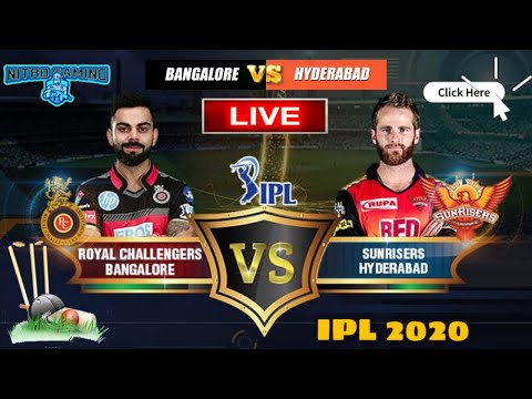 RCB VS SRH IPL 3rd match IPL T20 Live hyderabad vs bangalore