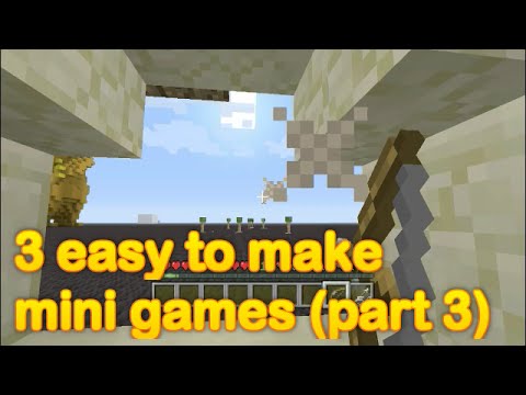 Minecraft - 3 easy to make mini games (part 3) - YouTube