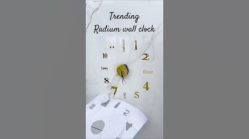 All new trending radium wall clock for your home #shorts #trending #meesho #viralnow #gadgets #home