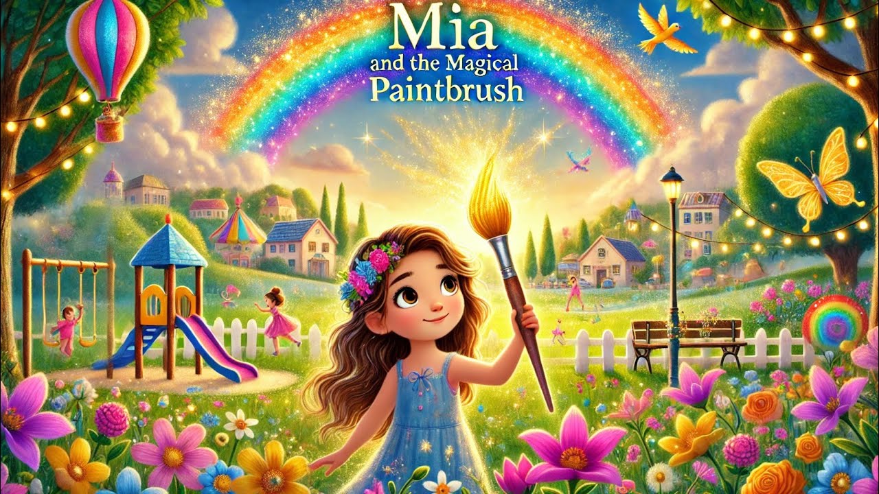 Mia And The Magical Paint Brush | Magical Story For Kids