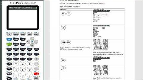 How to Delete an Application (TI-83 or TI-84 Plus Calculator)