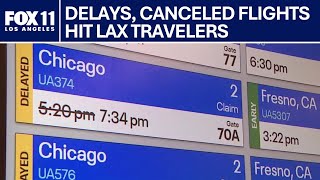 Flight cancelations hit LAX travelers | FOX 11 LA