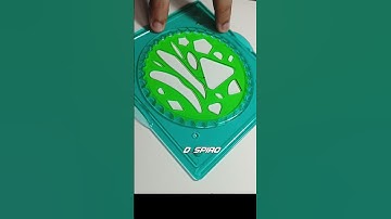 Simple Spirograph design Satisfying ASMR Video #shorts #ytshorts #viral