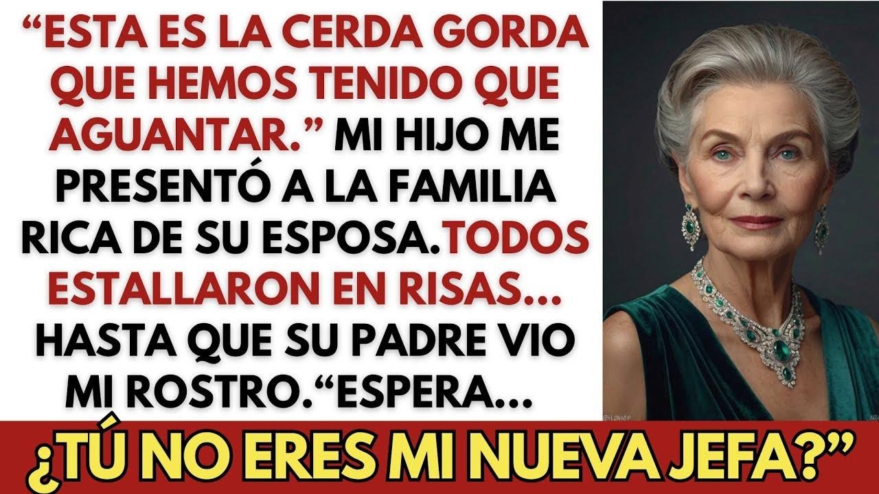 Mi hijo me llamó cerda gorda en su boda  Su suegro vio a la millonaria que compró su empresa
