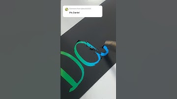 Your Name Hand Lettering, Calligraphy Art, Satisfying to watch , Mesmerizing Asmr Daniel