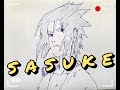 Sasuke anime drawing
