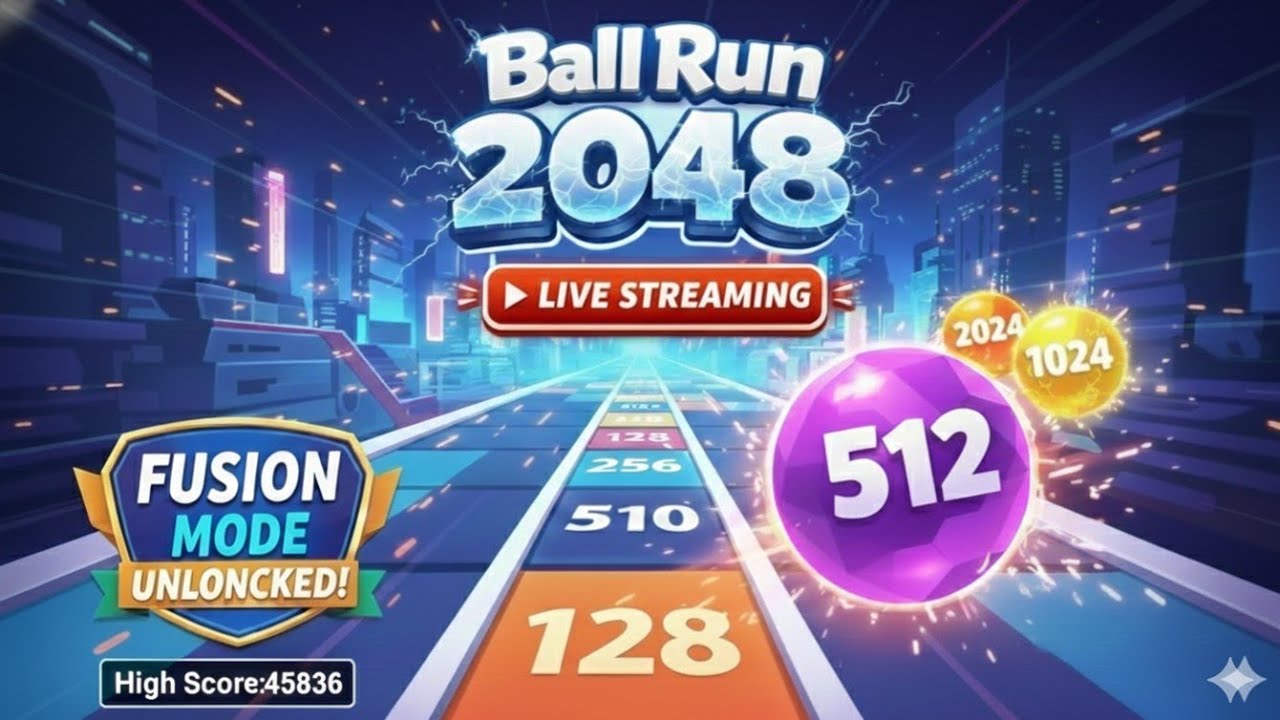 🔴Ball Run 2048 live! break ⛓️‍💥 yesterday score 😔