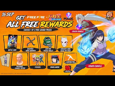 Naruto Event All Free Rewards 🤯 16 Sep Free Bundle Free Fire | Naruto Event Free Rewards Free Fire