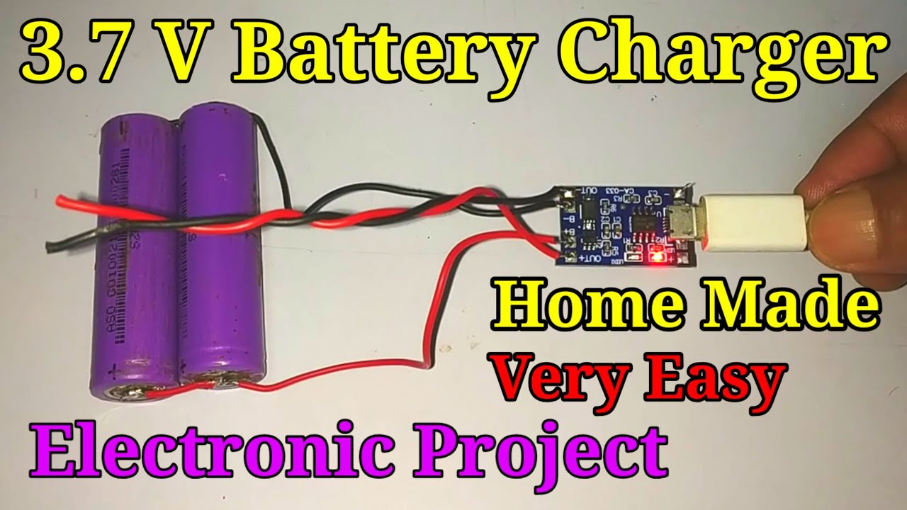 How To Make Lithium Battery Charger At Home || 18650 Laptop Battery ...