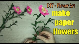 Making decorative flowers, Instructions on how to make paper flowers