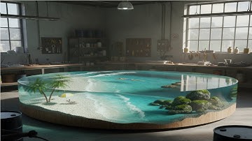 Stunning Artwork\\ How To Make An Epoxy Ocean Table\\ Epoxy Art