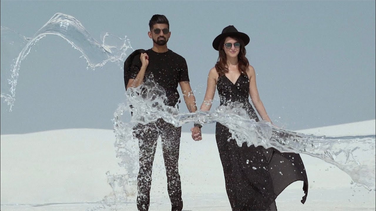 Ama by Aisha // Sonya + Harsh White Sands Engagement