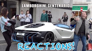 VERY RARE 1 of 20 Lamborghini Centenario in London! REACTIONS & Drive!