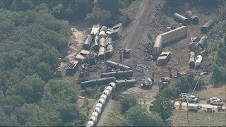 Cleanup still ongoing on massive train derailment in Palo Pinto County