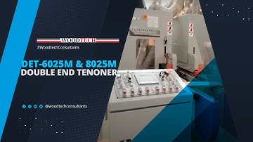 WOODTECH CONSULTANTS - DET - 6025M AND 8025M - DOUBLE END TENONER #woodtechchannel #factoryshorts