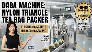 Nylon Triangle Tea Bag Packaging Machine | 40-60 Bags/Min