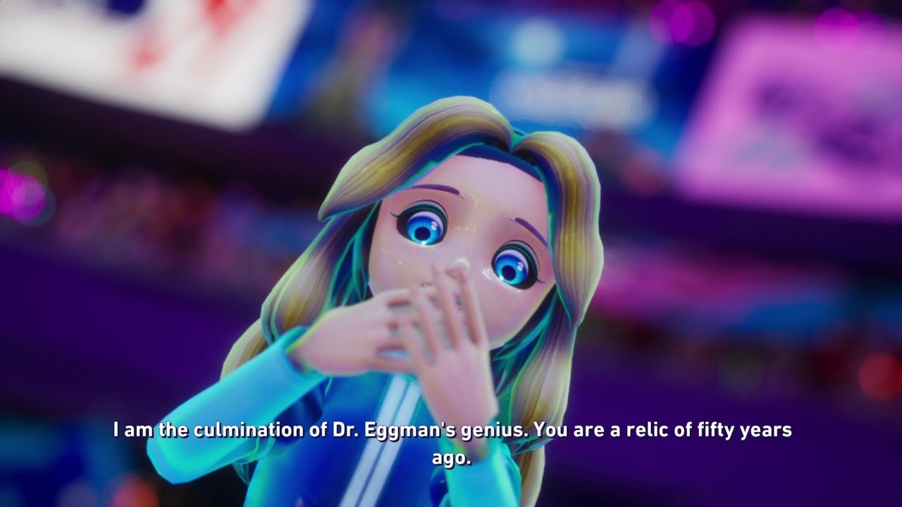 Shadow The Hedgehog outpaced by Maria on Sonic Racing Crossworlds