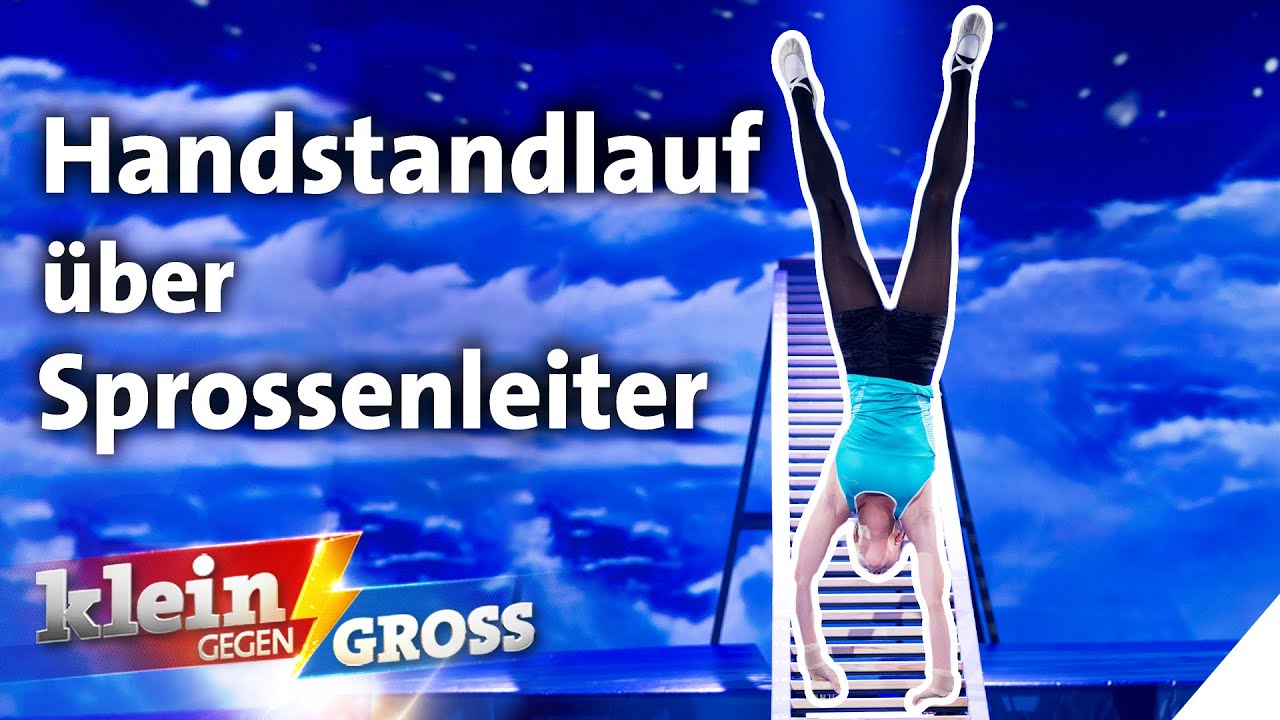 Die knappe Handstandlauf-Challenge: Schlägt Chantal den Turnweltmeister? | Klein gegen Groß