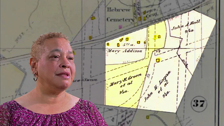 Janice Moore, descendant of land owner Tobias Henson