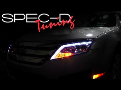 SPECDTUNING INSTALLATION VIDEO: 2010-2012 FORD FUSION LED PROJECTOR HEADLIGHTS