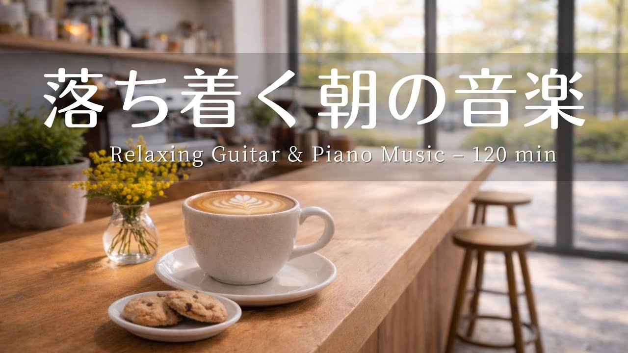 【癒し・作業用BGM】心が落ち着く朝の音楽☕️🌿| Relaxing Piano & Guitar – 120 min  やさしいギター＆ピアノのリラックス音楽｜集中・読書・勉強用