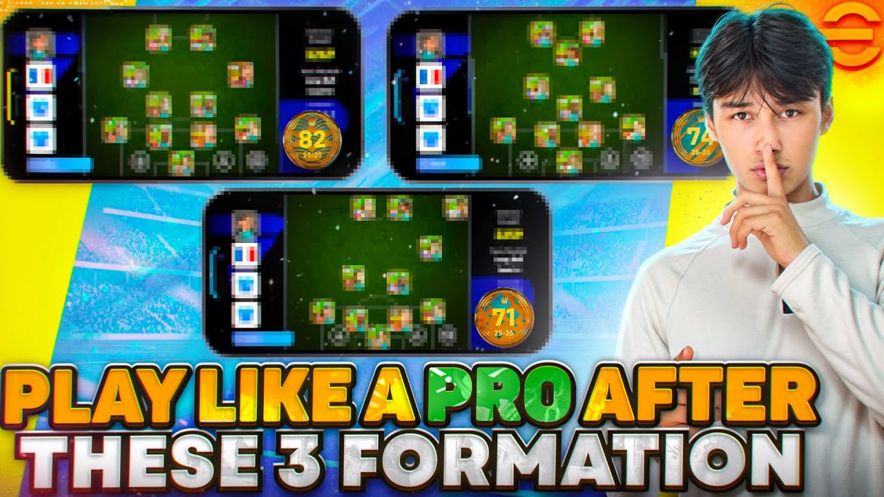 Top 3 eFootball Tactics Used by Pro Players 😱
