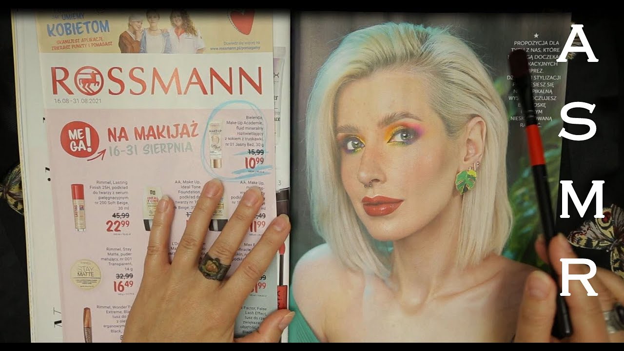 ASMR [po polsku] Przegląd gazetki Rossmann | Dźwięk kartek, czytanie cen, szept | Polish Whisper