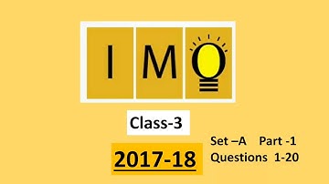 IMO Class 3 Question Paper of 2017-18