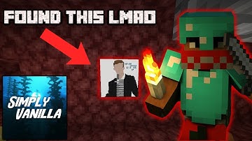 Simply Vanilla Anarchy ep 1 | I got rickrolled in Minecraft??