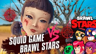Squid game vs Brawl Stars heroes | Red light, green light dool song! screenshot 1