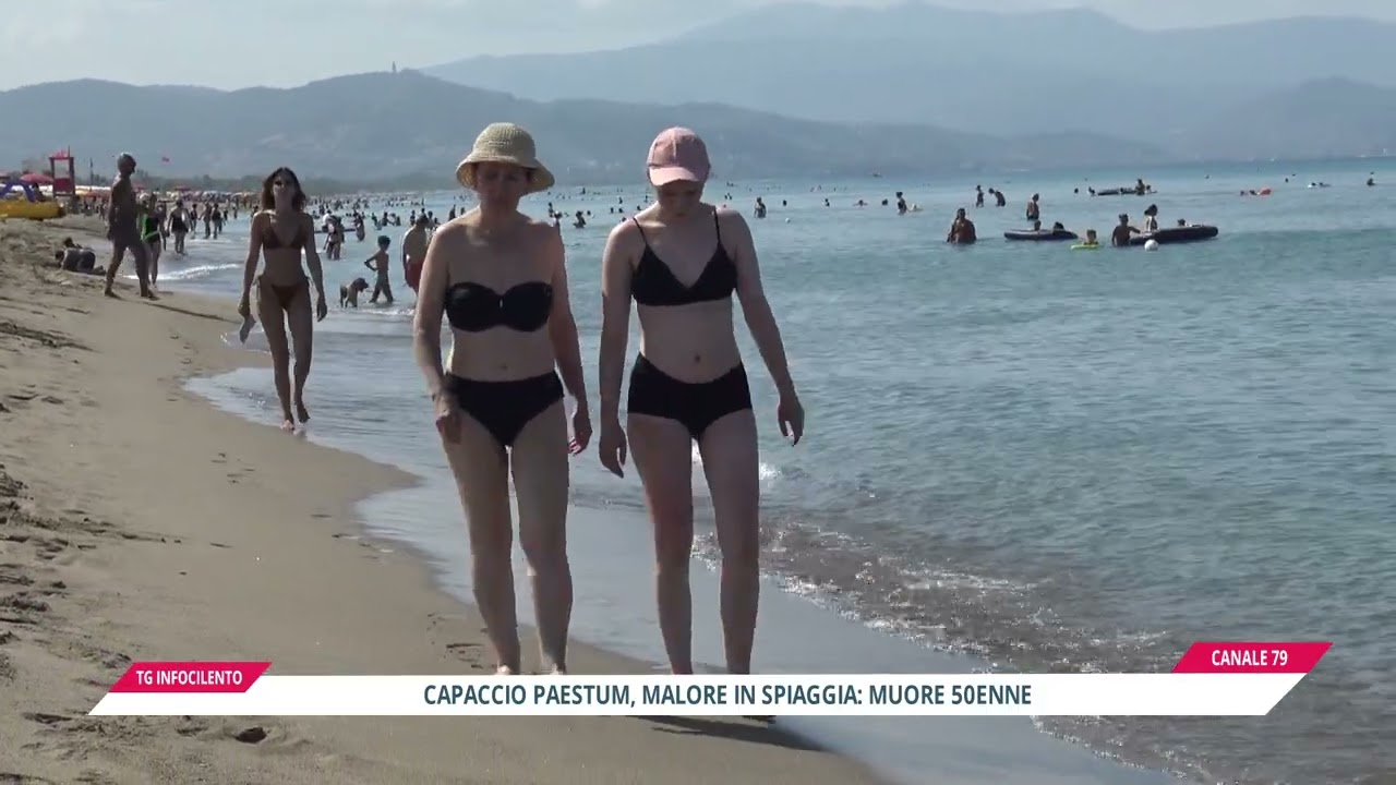 Tragedia a Capaccio Paestum: malore in mare, muore uomo di 50 anni