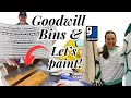 Thrift with us at the goodwill bins  thrifting for resell and lets paint a thrifted dresser
