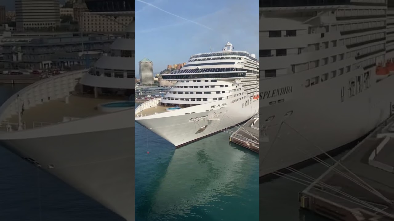 Port Genova, Italy. MSC Splendida