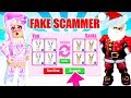 This FAKE SANTA Tried To SCAM Me In Adopt Me! Catching A Scammer In Adopt Me