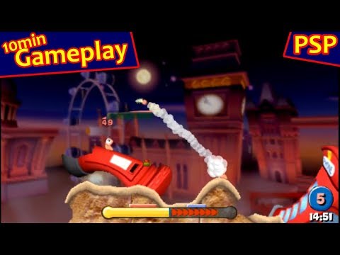 Worms: Open Warfare ... (PSP) Gameplay