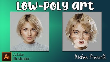 Low Poly Portrait | Illustrator Tutorial | Nishan Praneeth