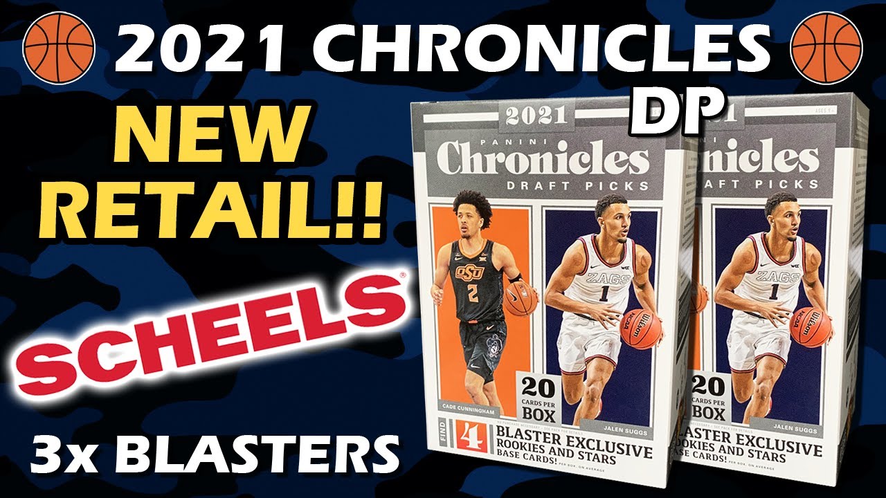 SCHEELS RETAIL!! 2021 Panini Chronicles Draft Picks Basketball Blaster Box Review