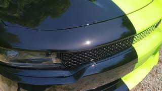 Lime Green & Black Mettallic Charger Paint Job