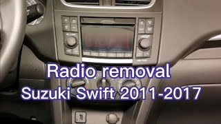 How to remove radio Suzuki Swift 20112017, remove stereo Maruti Swift