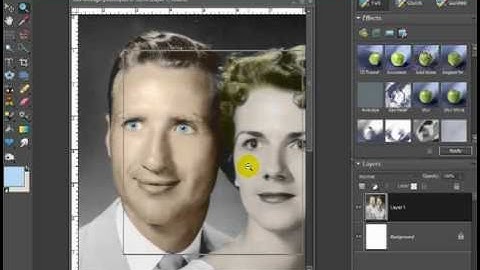Change a Black and White Photo to a Color Photo with Photoshop Elements 7