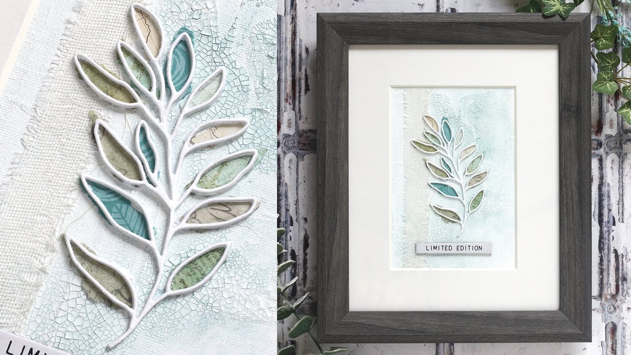 Mixed Media with Shari Carroll: Leafy Branch Limited Edition 